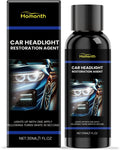 30ml bottle of car headlight restoration agent with solvent formula for cleaning oxidation and scratches