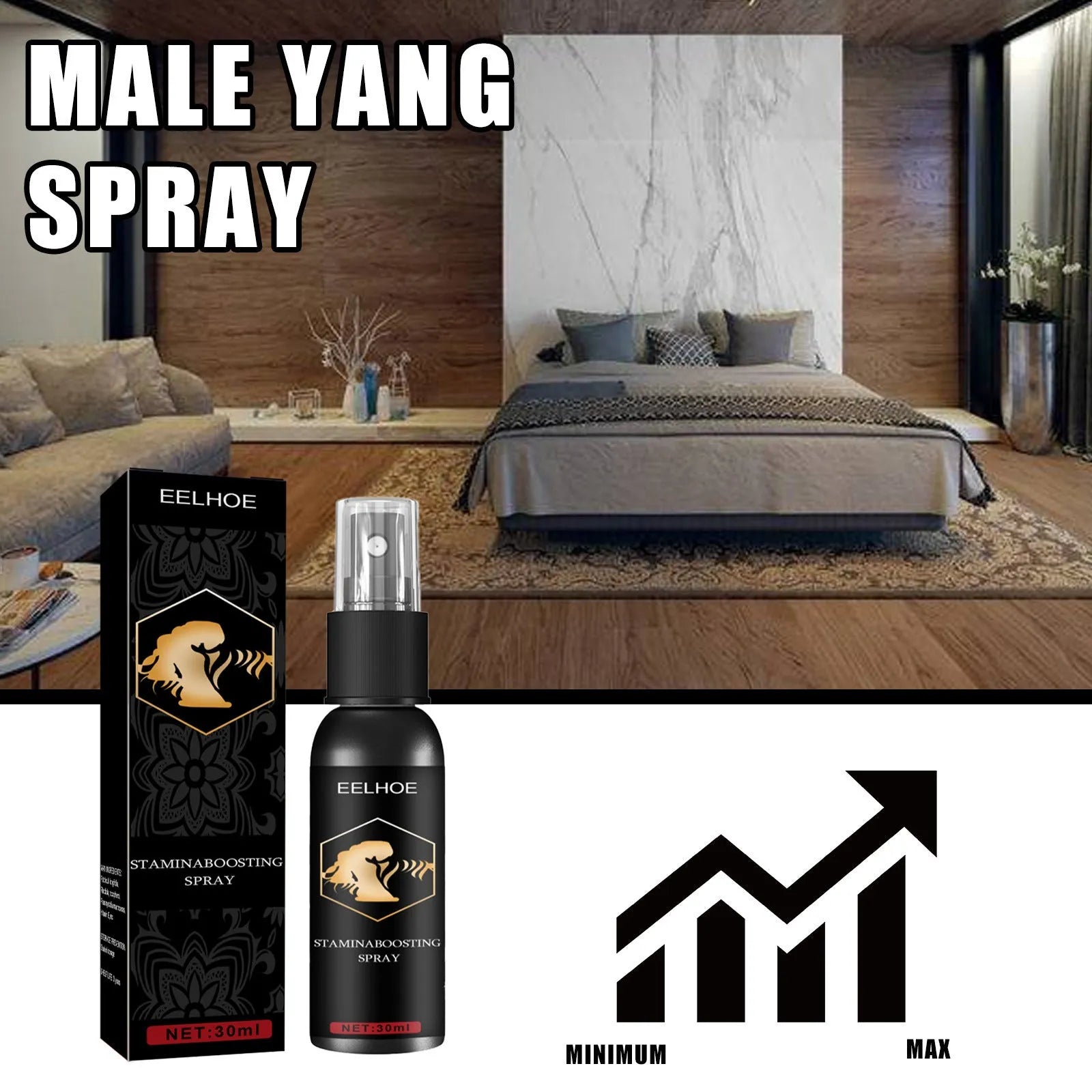 30ml men's body moisturising and massage treatment oil spray for hip care