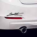 Reflective plastic bumper sticker with British design, measuring 16cm by 3.8cm.