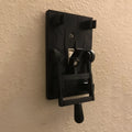 Retro decorative mechanical wall switch plate cover with single control function