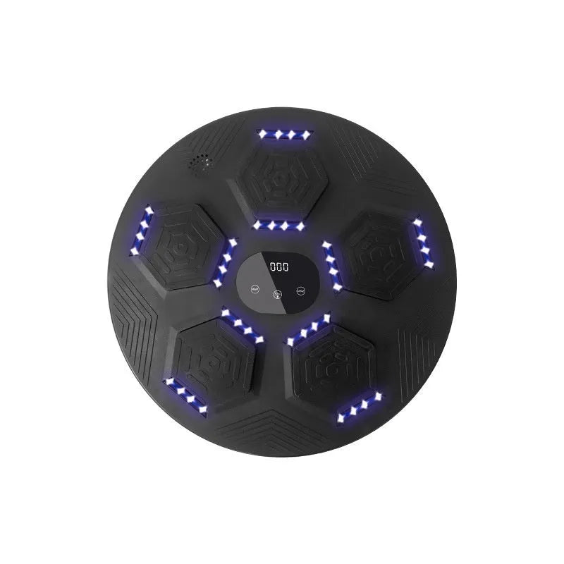 Smart music boxing machine wall mounted PU reaction target in black for home training