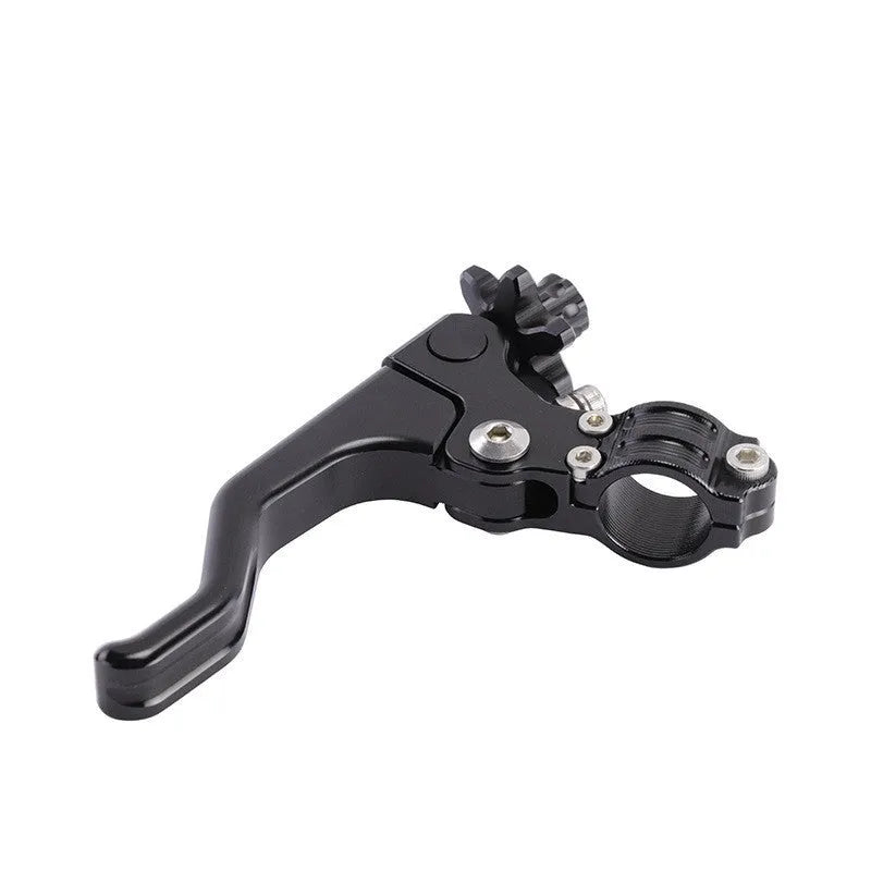 Aluminium alloy two-finger clutch lever for motorcycles in multiple colour options.