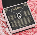 Hollow heart pendant necklace with adjustable chain in gold or silver colour on gift box