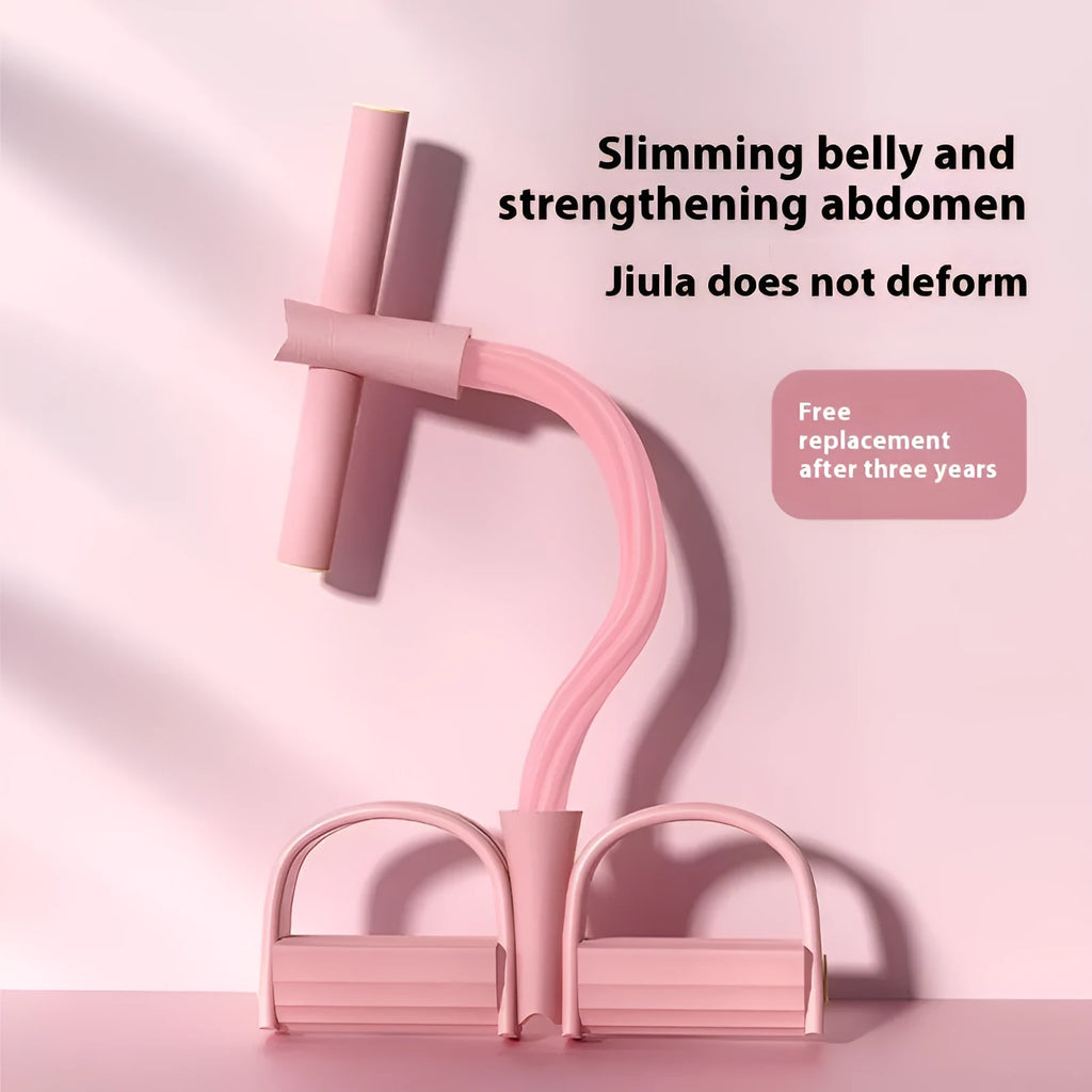 Adjustable TPR fitness puller device for waist slimming and arm toning exercises in four colour options.