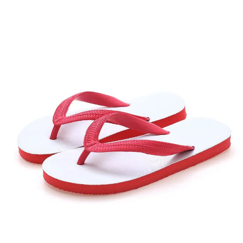 Rubber deodorant beach flip-flops with fish label, shown in multiple colours and sizes.