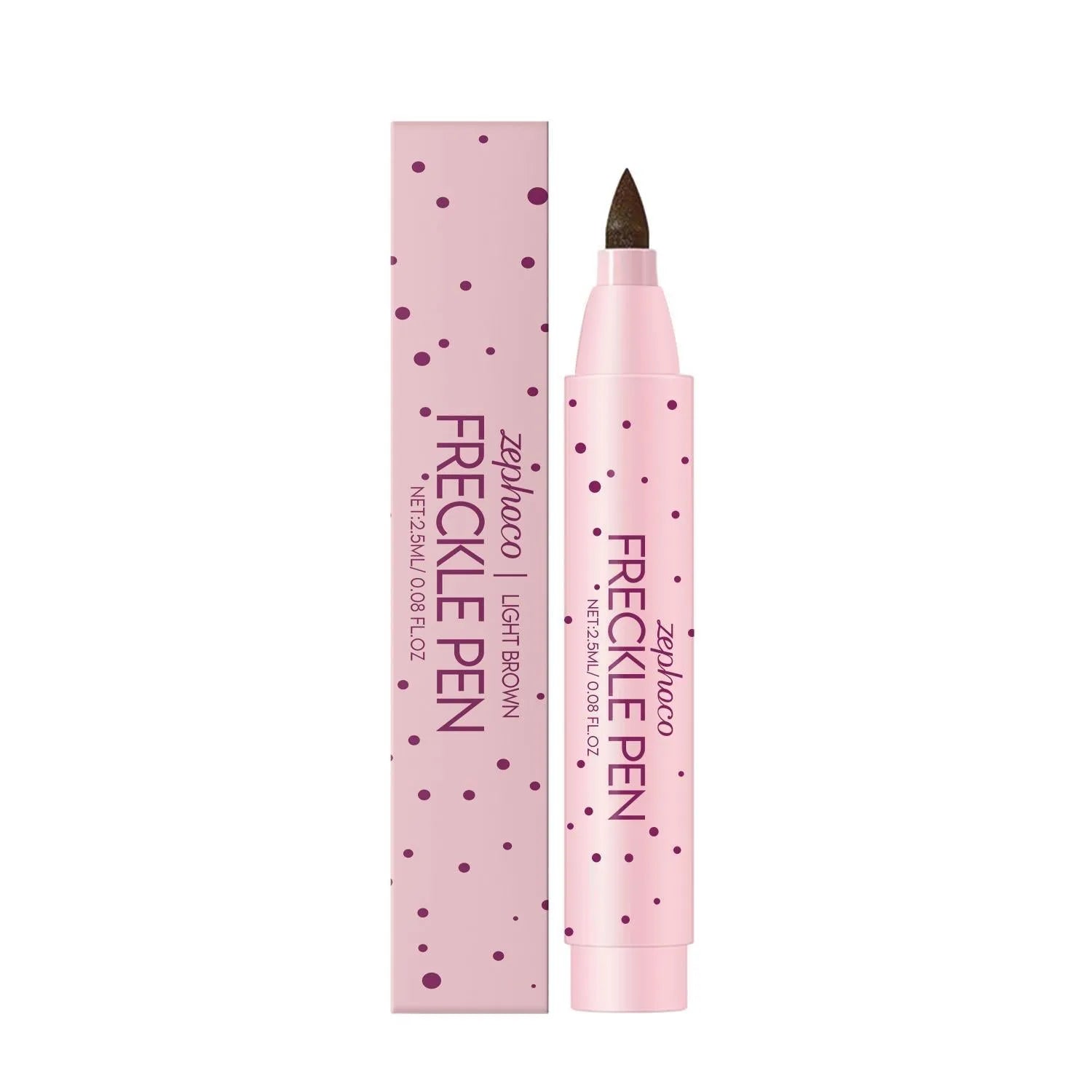 Freckle cosmetic pen with 0.5mm precision tip for detailed makeup application