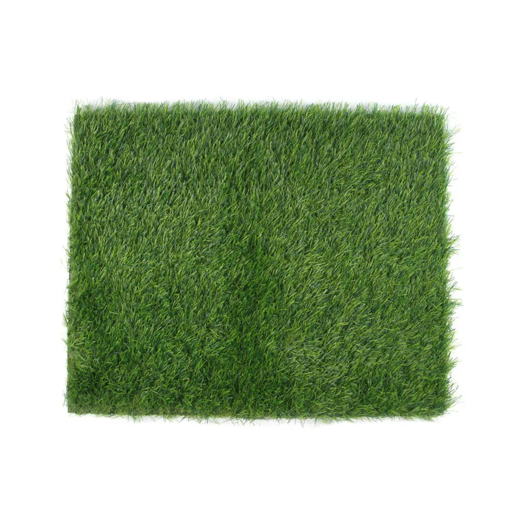 Washable pet lawn mat in 50x60 cm size for indoor dog toilet training on a tiled floor