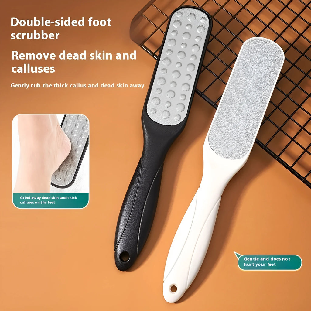 Double-sided stainless steel foot grinder for callus removal