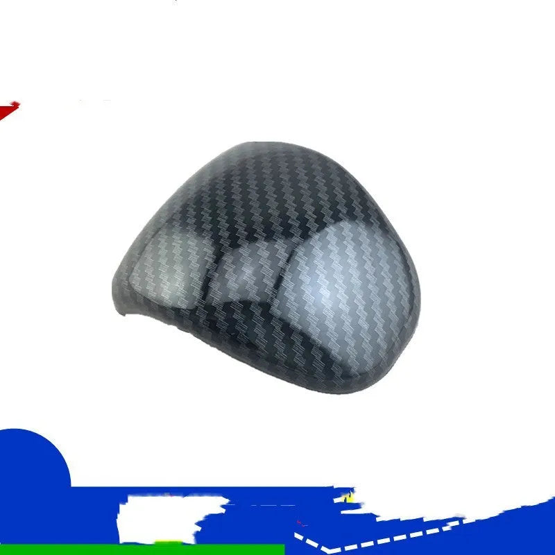 Carbon fibre pattern gear shift cover for manual car transmission with adhesive backing