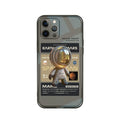 I Niche Trendy Brand black soft TPU anti-drop phone case for Apple iPhone full range with Mars Ticket graphic