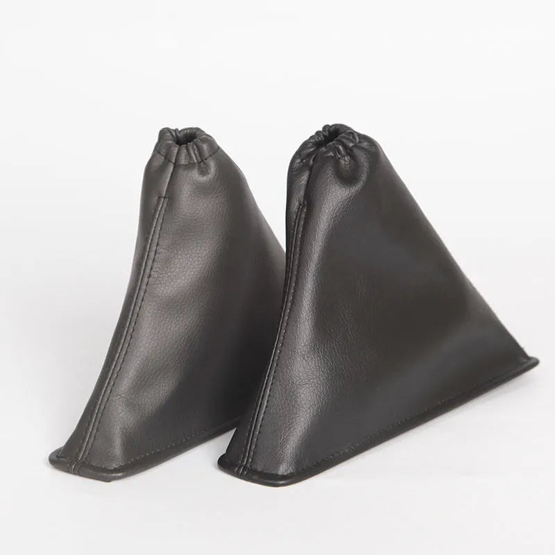 Black leather shift lever dust cover for Toyota Corolla automatic gear shifter