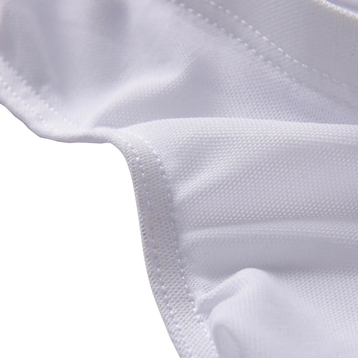 Men's black ice silk triangle mid waist shorts with quick-drying nylon fabric