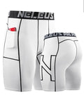 Men's summer running shorts in breathable stretch fabric with quick-dry properties