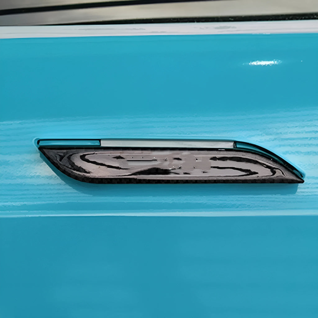 Carbon fibre door handle adhesive stickers for Tesla Model S scratch protection