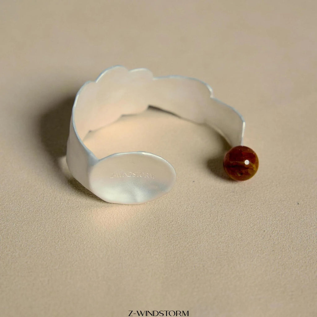 Alloy electroplated ring and bracelet set with diamond design, small round spoon shape