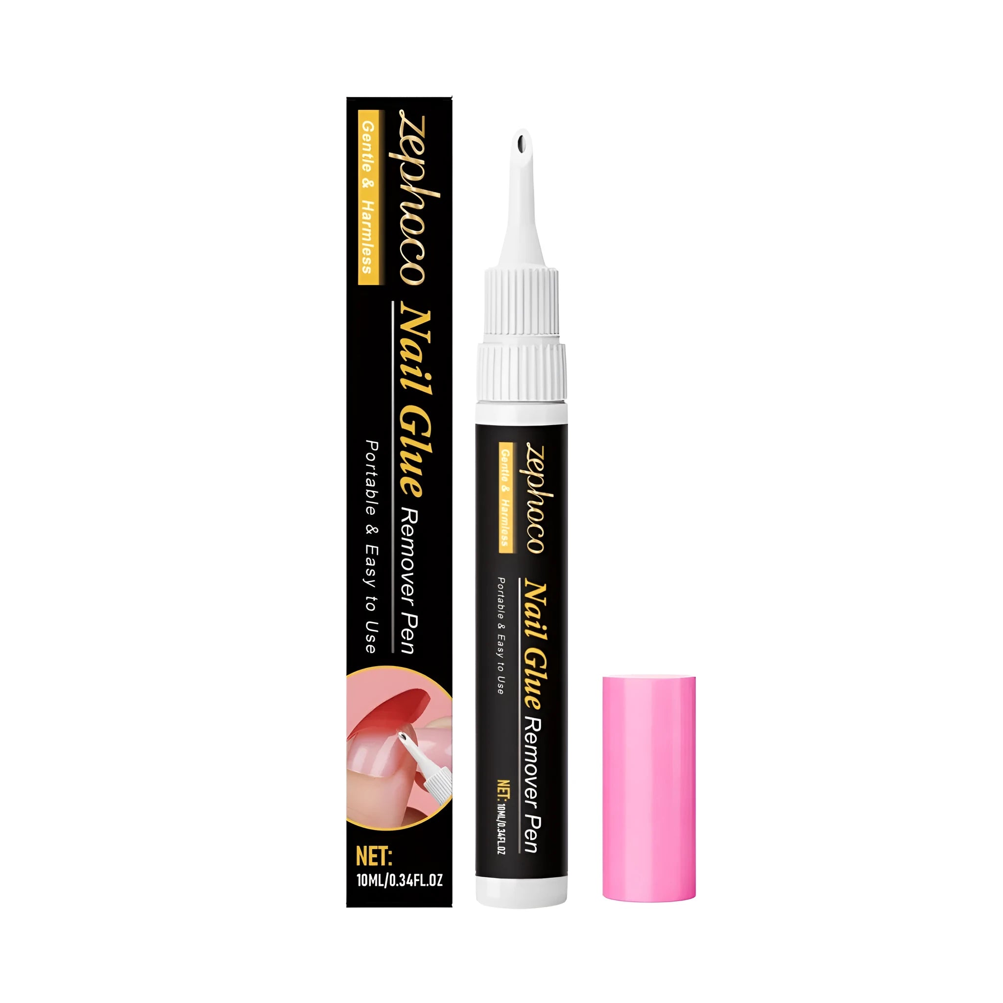 Nail glue remover pen 10ml with precise tip for dissolving artificial nail adhesive