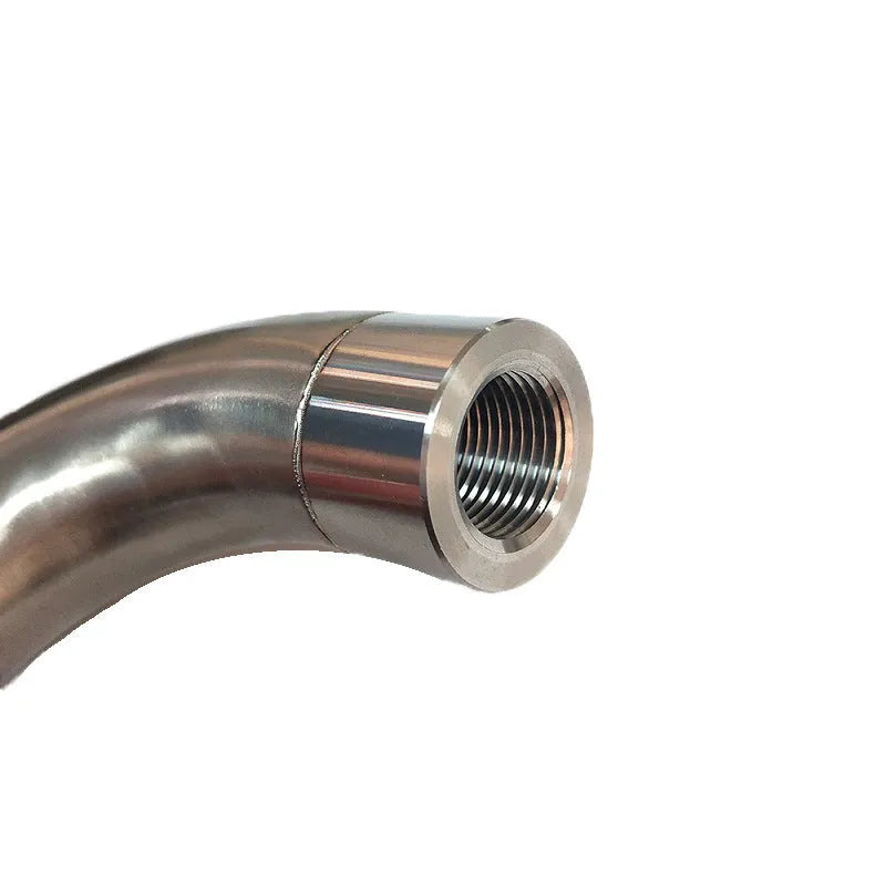 Automotive M18 x 1.5 temperature sensor adapter with gas flow cross-over valve