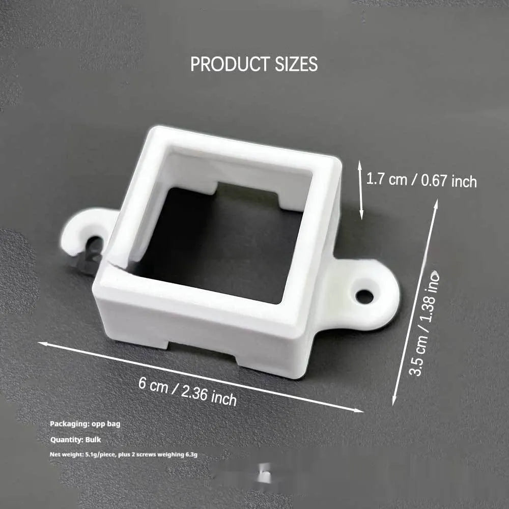 Transparent plastic LED lampshade for SMD light protection, 1.7 cm by 6 cm