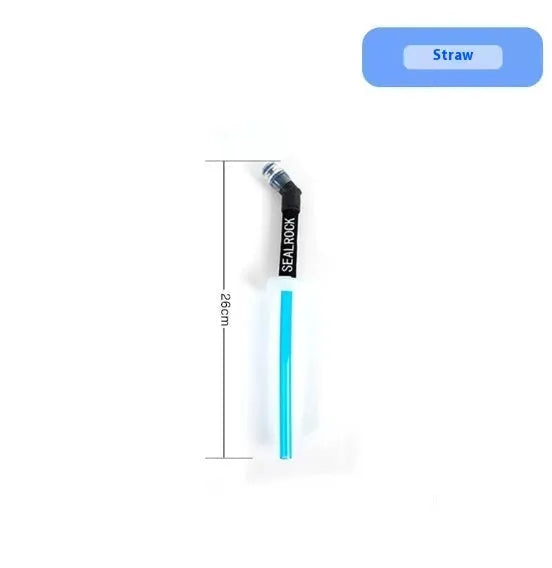 Portable plastic drinking straw for mountain biking and climbing off-road use