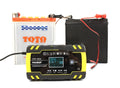 12V 24V dual output battery charger with digital screen display for car motorcycle truck