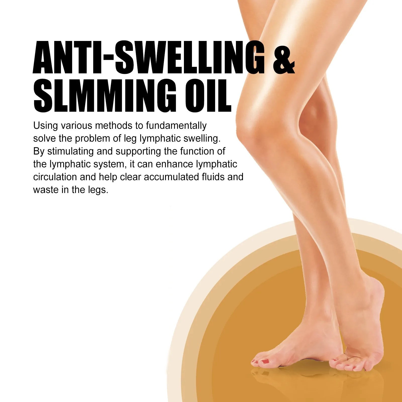 50ml bottle of moisturising body oil with natural plant extracts for skin care and massage