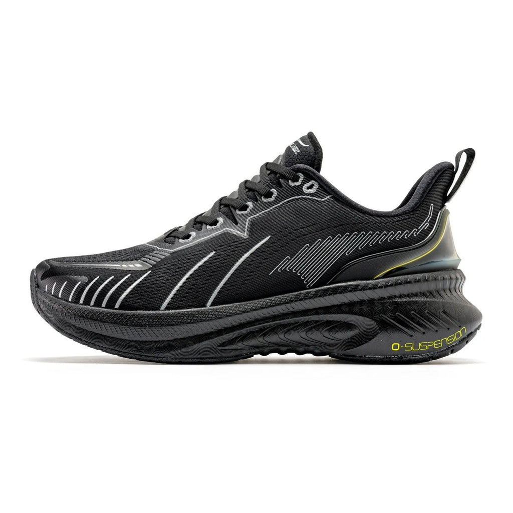 Low-top running shoes in multiple colours with PU mesh upper and rubber sole.