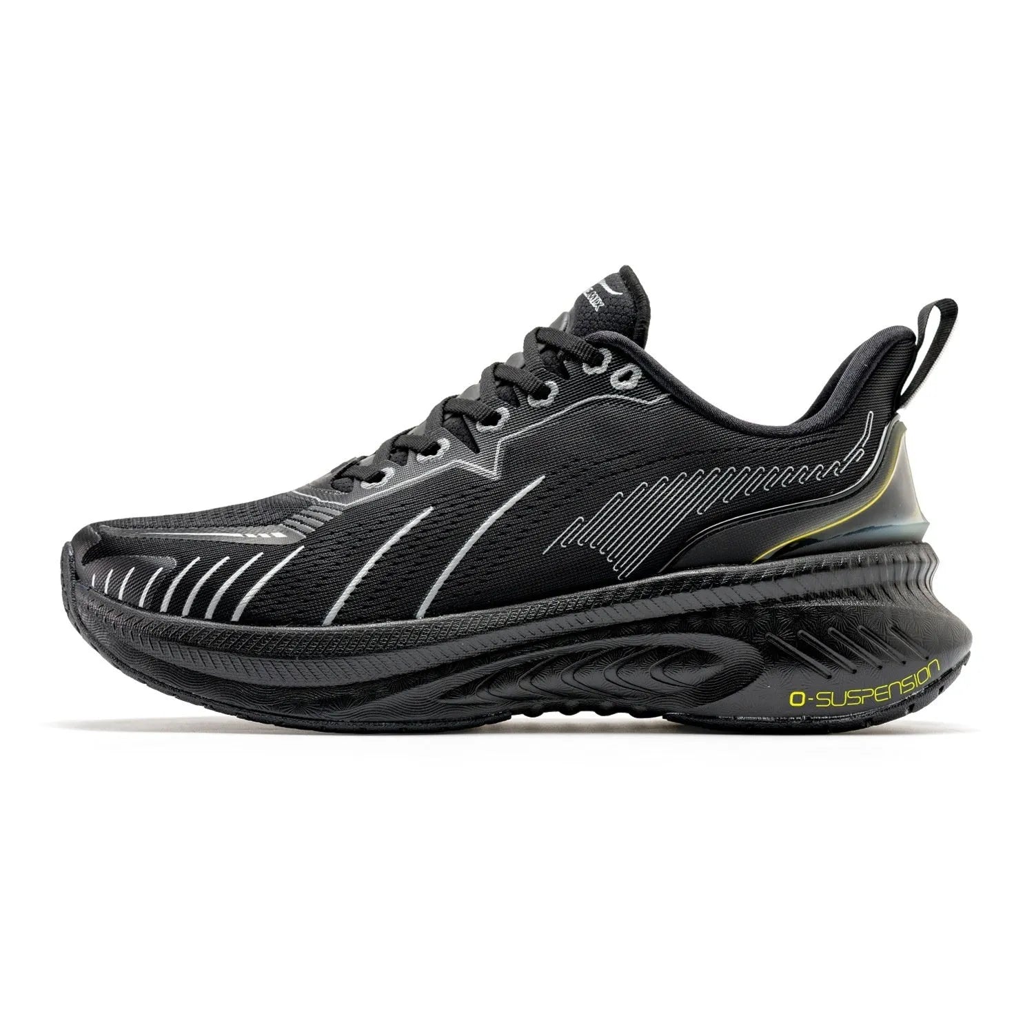 Low-top running shoes in multiple colours with PU mesh upper and rubber sole.