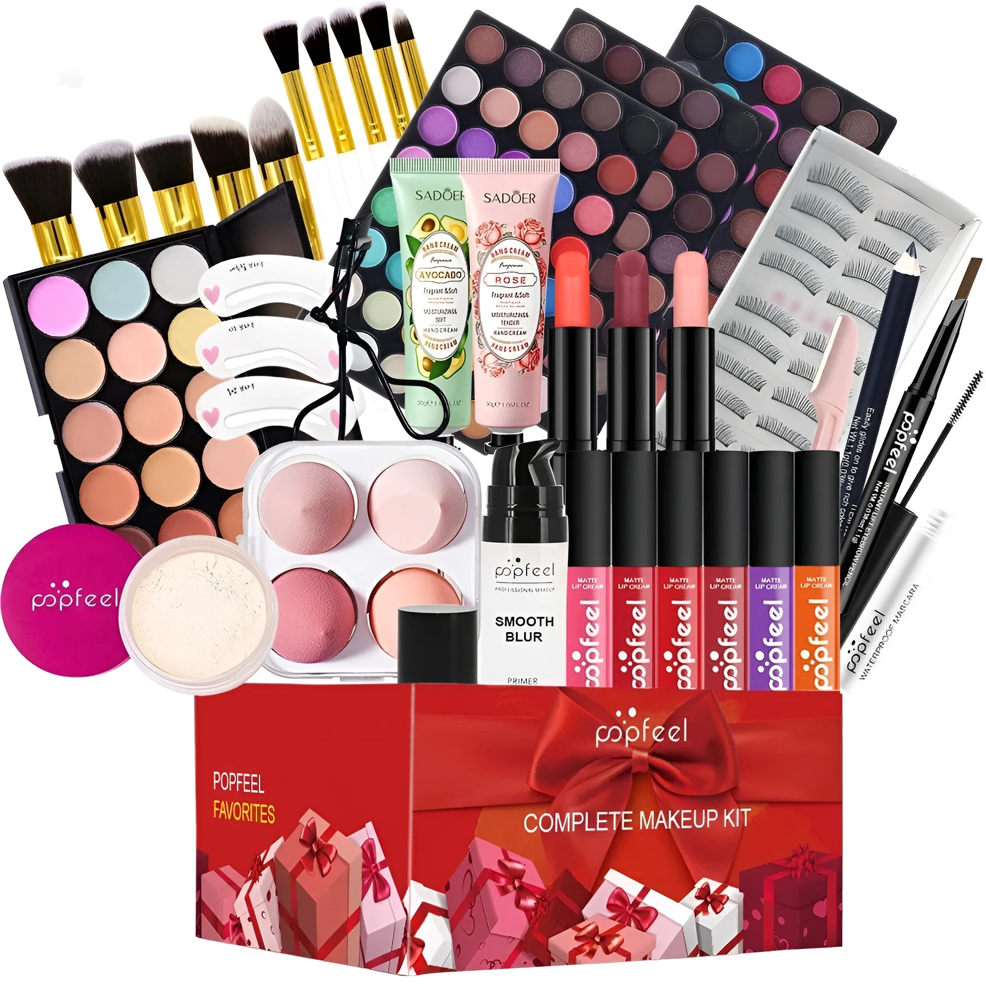 POPFEEL Yuan Integrated Multifunctional Makeup Set in green mermaid colourway POP003E with packaging