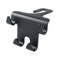 Black car hook and mobile phone bracket for rear seat storage organisation