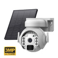 3 million pixel HD security camera with solar panel and full-colour night vision capability