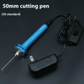 Blue plastic handle electric heating cutter pen for cutting foam and pearl cotton materials