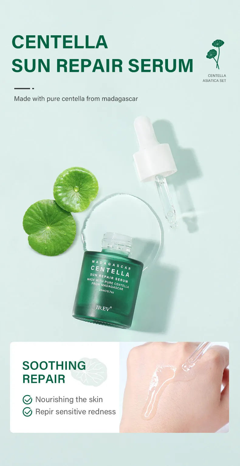 Snow Grass facial skincare set with Centella Asiatica – 80g 120mL 20mL 50g 120mL