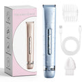Women's double-head electric lady shaver for pubic hair, USB rechargeable, fully washable, ABS construction