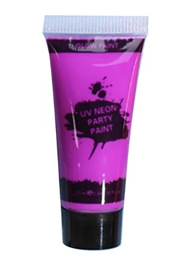 25ml tube of neon green gouache face and body paint, safe and non-toxic.