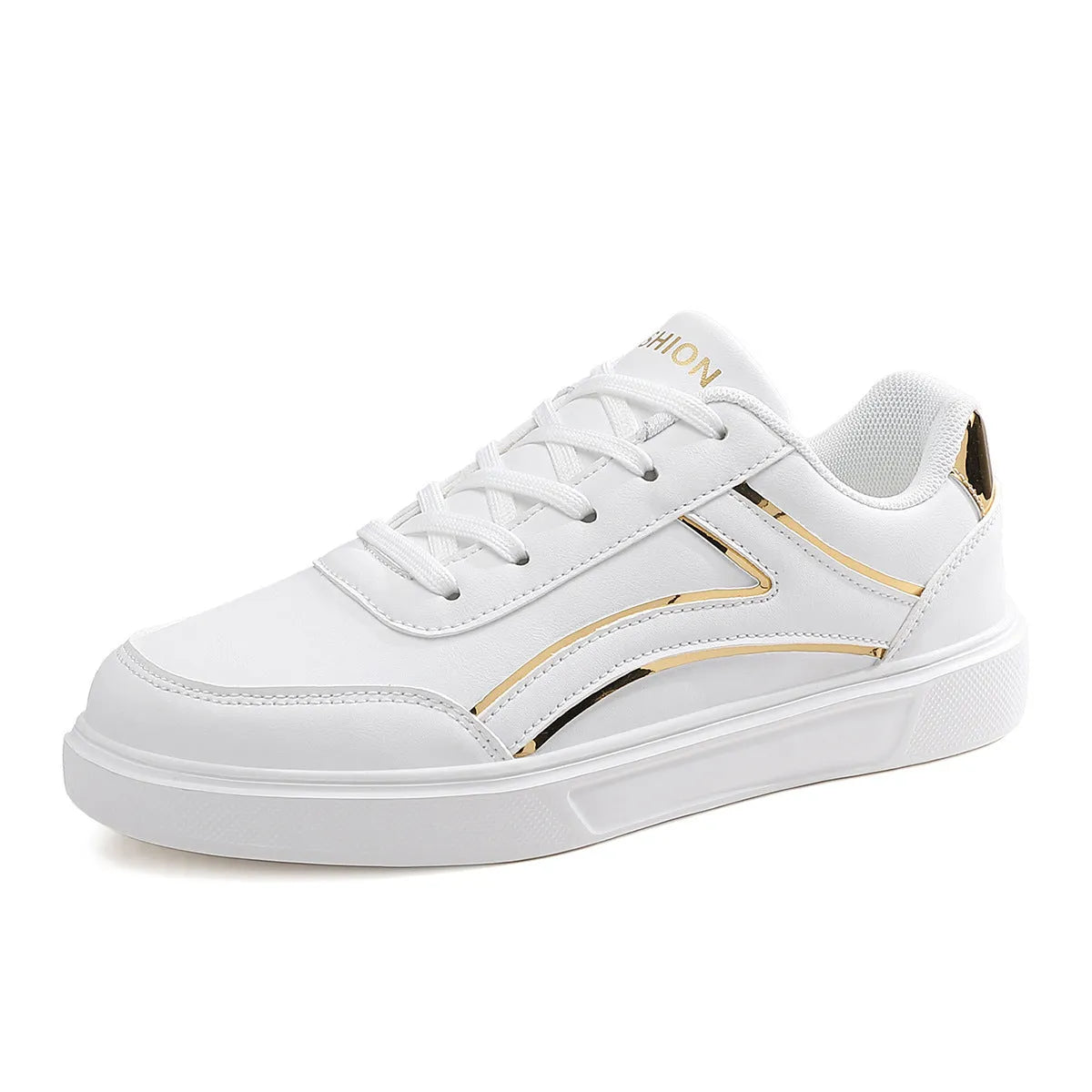 Plus size female board shoes with breathable mesh upper and rubber sole in solid colour low top style