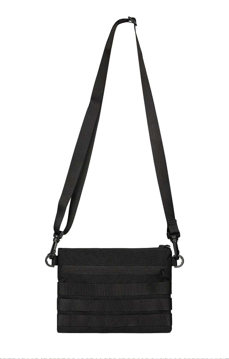 Black oxford cloth outdoor kit bag measuring 18cm by 3.5cm