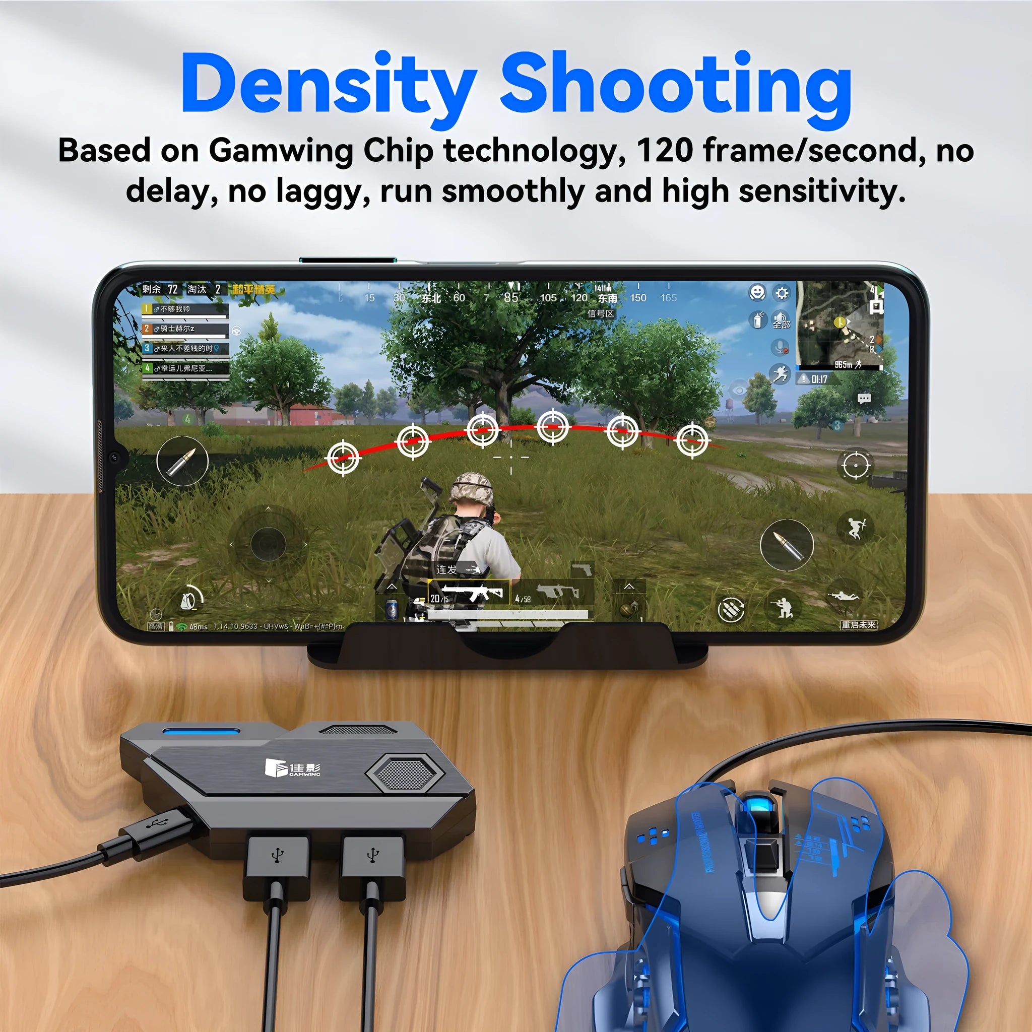 Gamwing Jiaying gaming converter with USB interface and official configuration colour suit