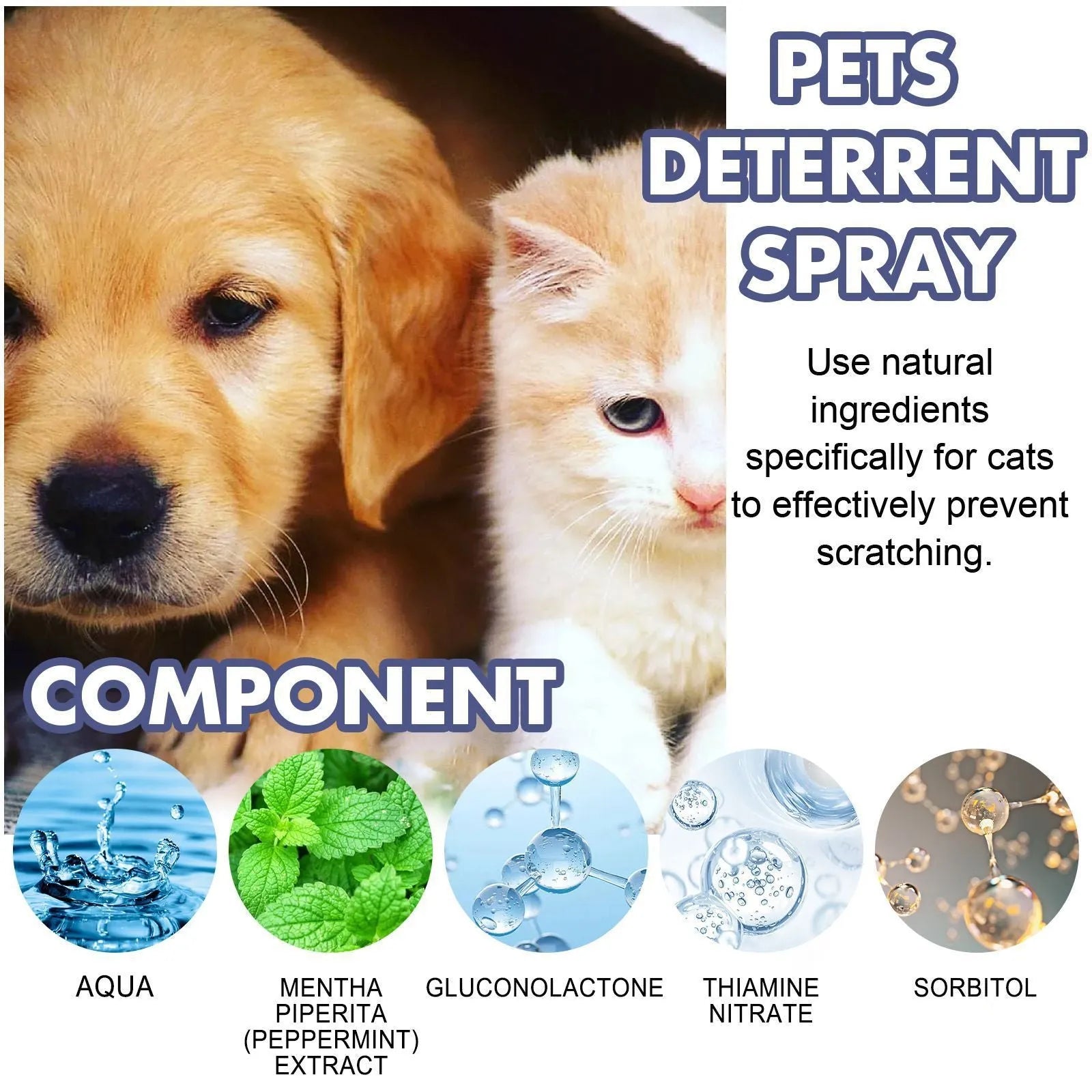 Boxed pet anti-scratch spray 50ml for dogs and cats