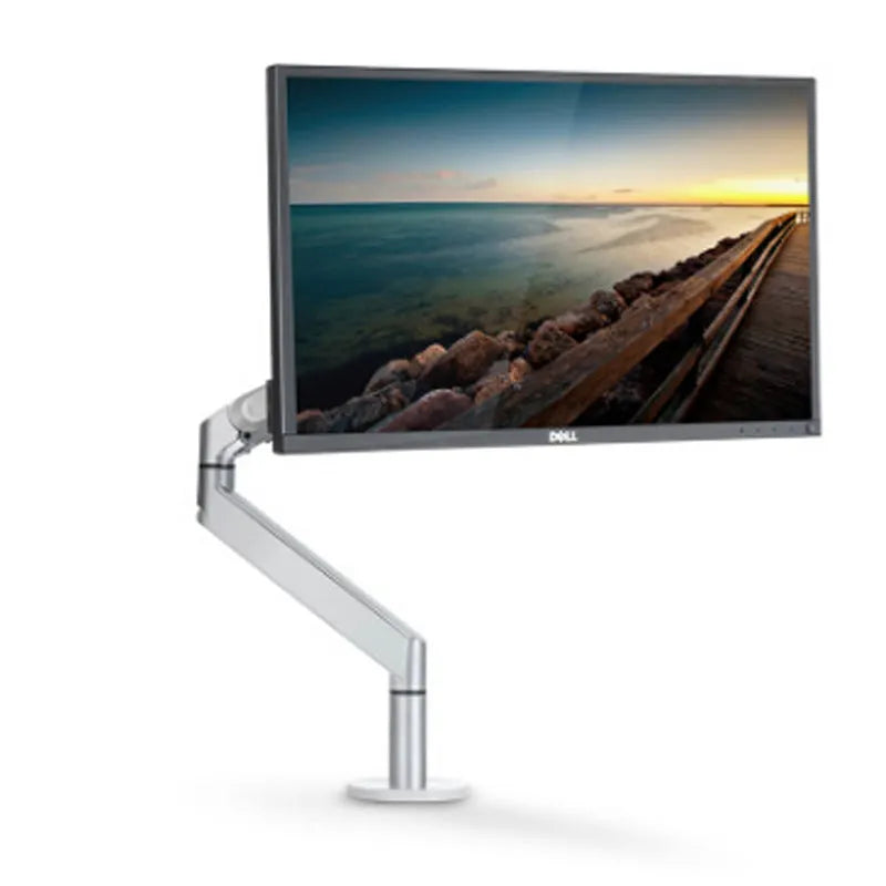 Aluminium air pressure arm computer stand in black or silver colour for laptop height adjustment