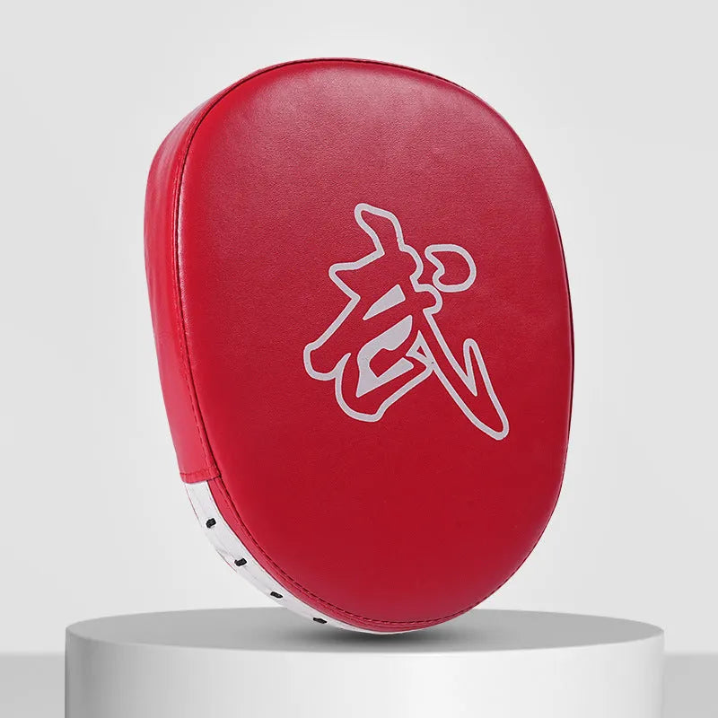 Boxing punch mitts in curved and flat styles for Sanda and Muay Thai training