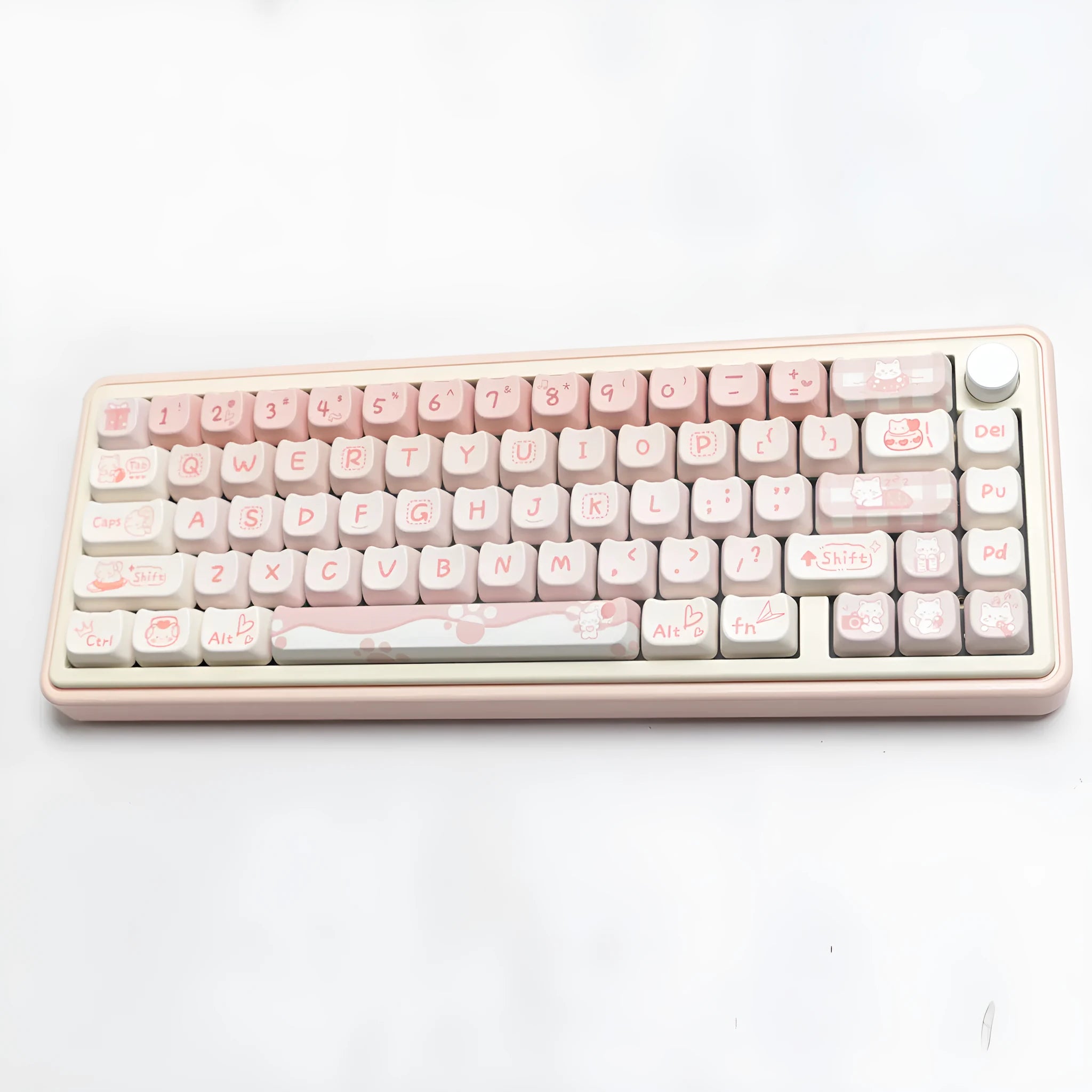 Full set of black PBT key caps for a mechanical keyboard with over 98 keys.