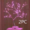 LED Christmas tree night light with touch switch, 50-60cm tall, plastic and copper wire construction, 108 firefly LEDs