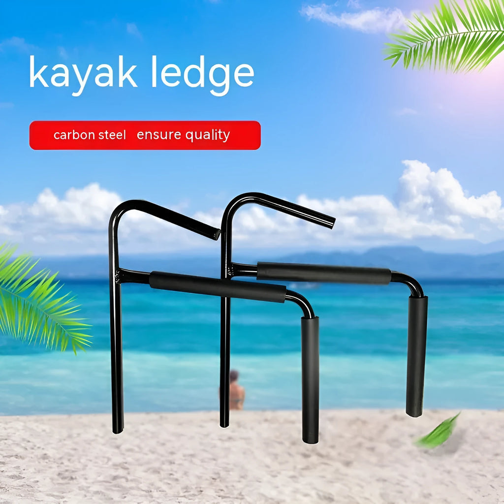 Carbon steel kayak wall hanger rack for vertical storage of boards and kayaks