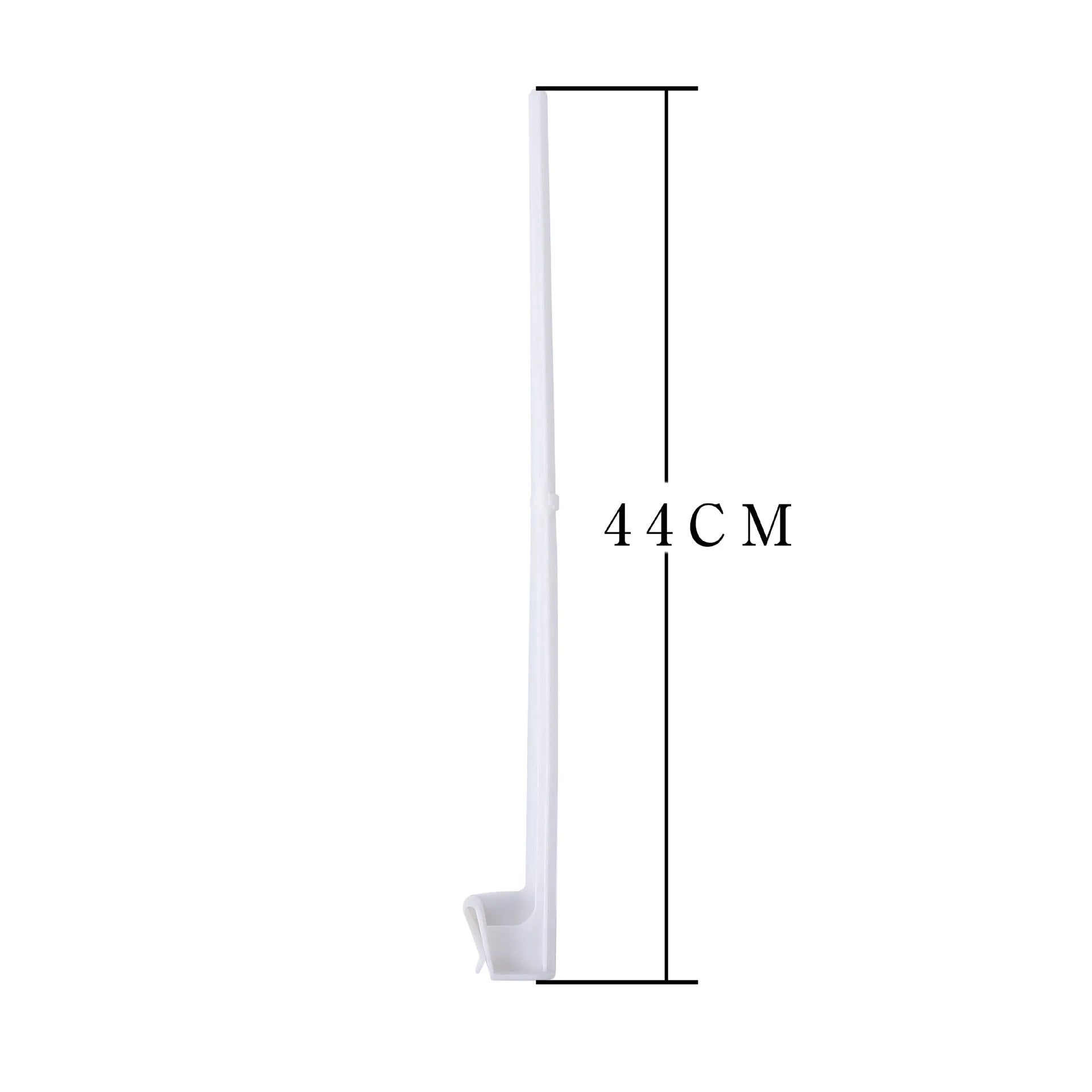 Pack of 10 white PP plastic car window flag pole holder mounts