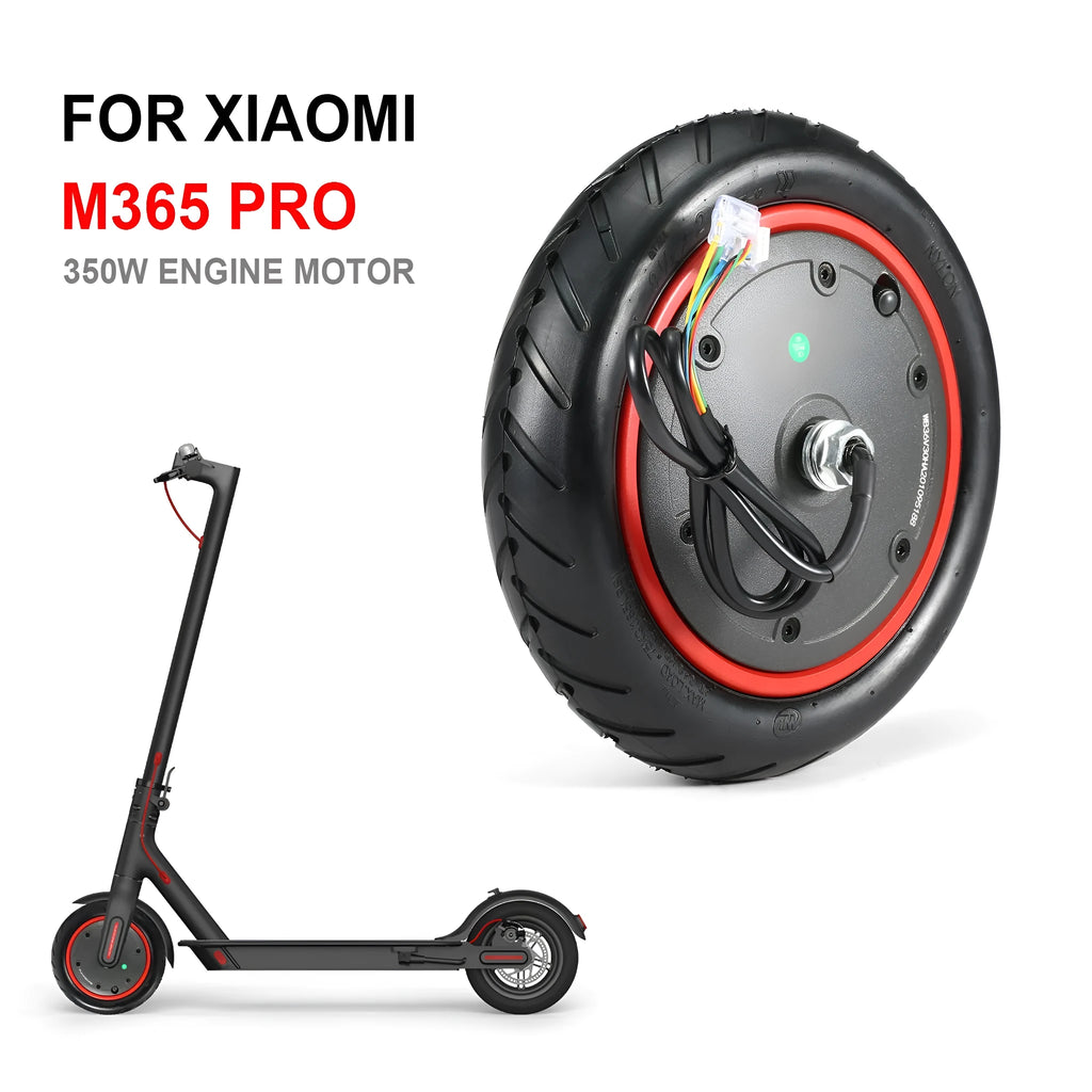 Solid black rubber tyre for an 8.5 inch electric scooter motor, compatible with Pro 350w models.