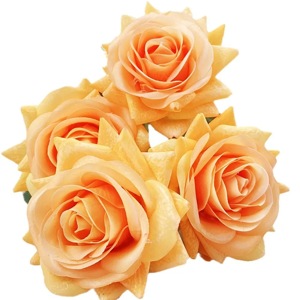 Touch Rose Moisturizing Hand Feeling artificial flower in silk fabric with 8.5cm head on 42cm stem