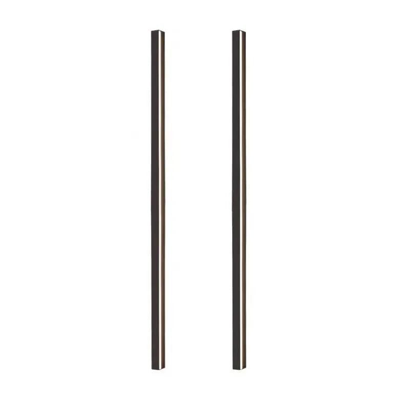 80 cm long black aluminium LED wall lamp with a PC shade and touch control for three colour temperatures.