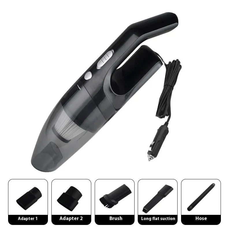 Car wireless vacuum cleaner handheld with blowing and suction functions in black