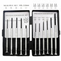 TH-6177 11-piece clock screwdriver set with various head types on display