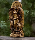 22cm tall synthetic resin Greek Goddess statue on 9x3cm base